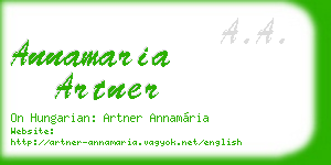 annamaria artner business card
